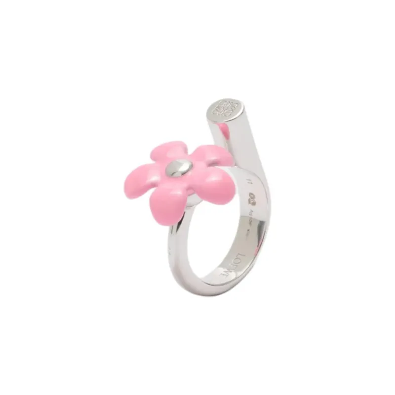 LOEWE Sterling Silver, Enamel Rings Women's Silver-1