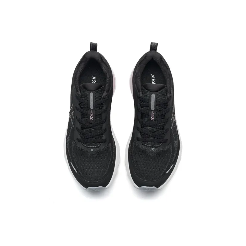 XTEP Cloud Wing 3 Abrasion Resistant Slip Resistant Coverage Low Top Casual Running Shoes Women's Black-3