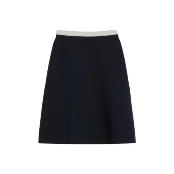 'S MAX MARA Casual Long Skirt Women's Marine Blue