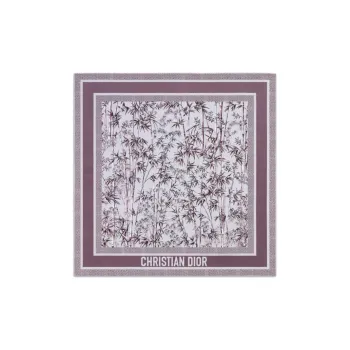 DIOR Silk Twill Silk Scarves Women's Brown