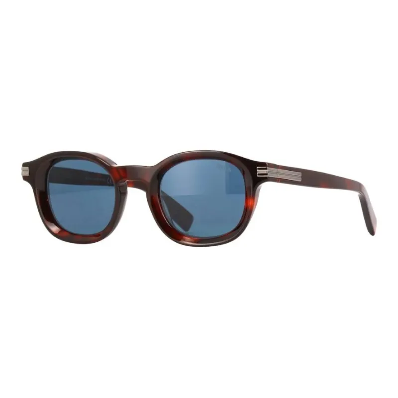Zegna Acetate Round Sunglasses Unisex Brown-0