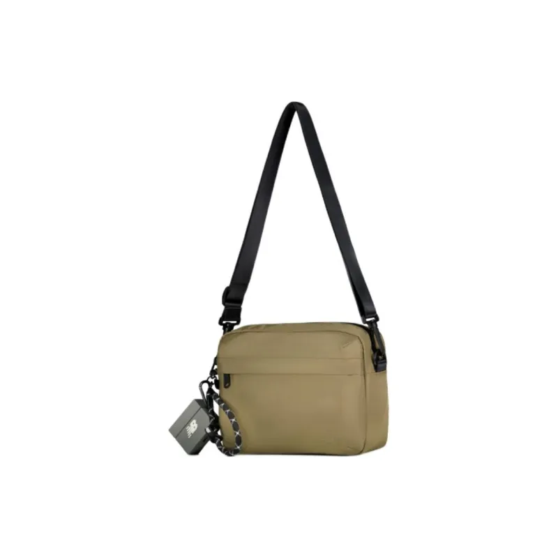 New Balance Fabric Shoulder Bag, Crossbody Bag Unisex Khaki-1