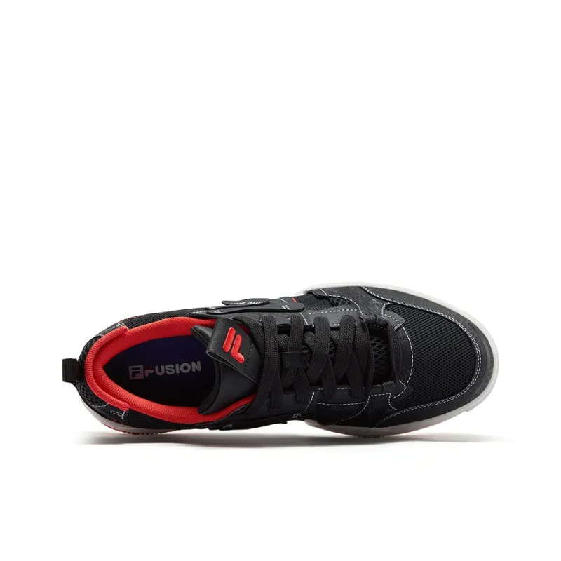 FILA FUSION GEOMETRY Geometric Shoes Low Top Skateboard Shoes Men's Black-2