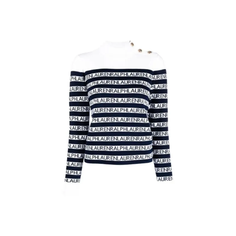 Lauren Ralph Lauren Striped Mock neck Jumper-0
