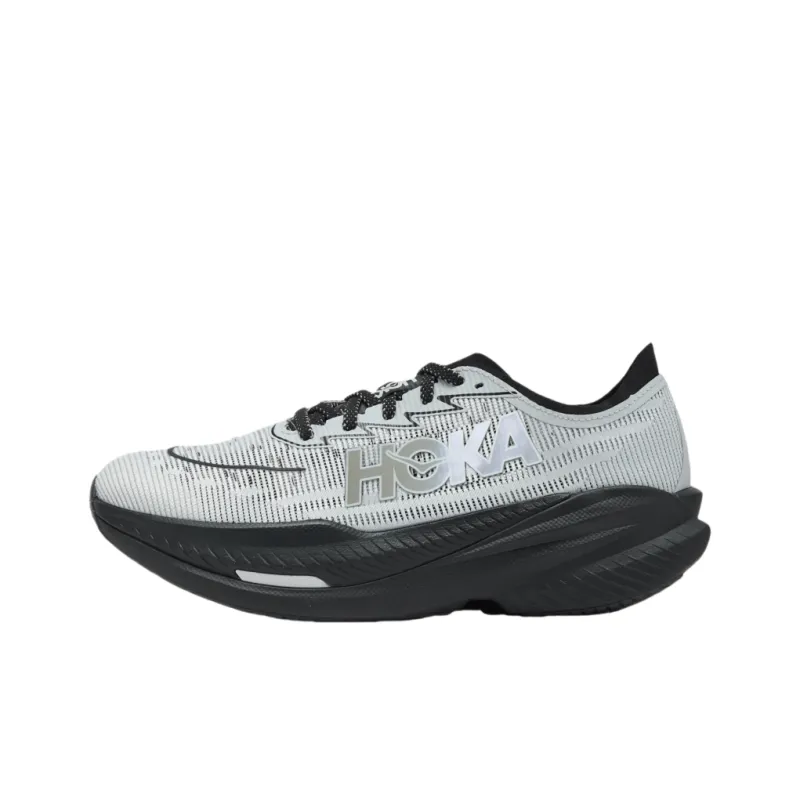 HOKA ONE ONE MACH X 2 Abrasion Resistant Low Top Running Shoes Unisex Gray-0
