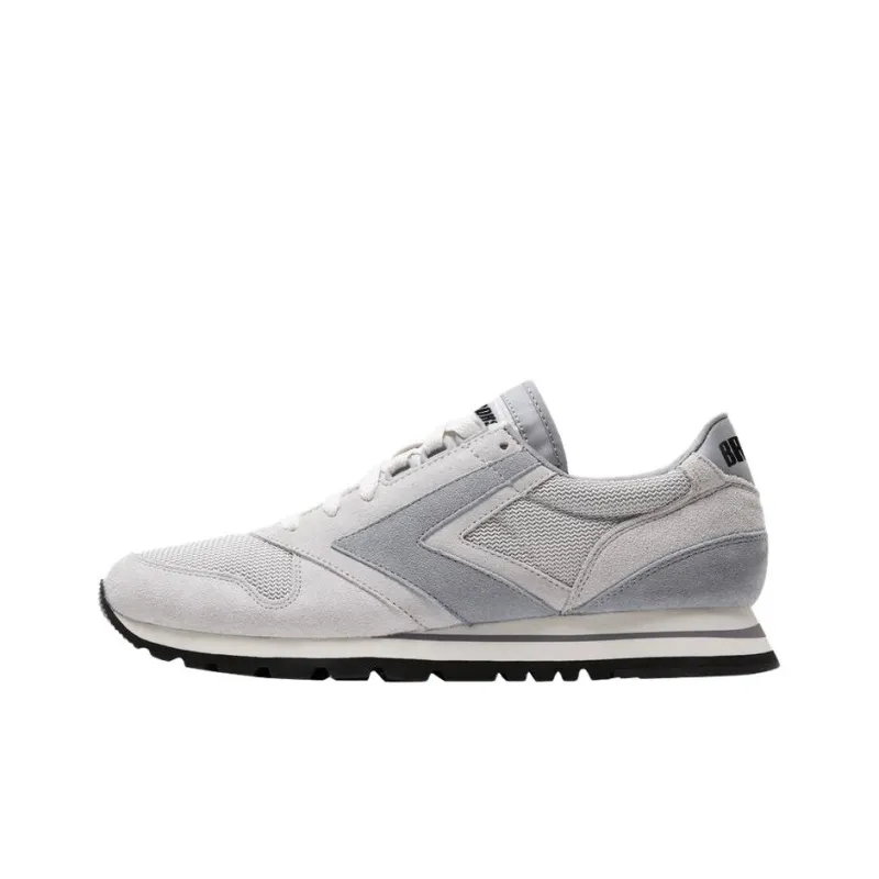 Brooks CHARIOT Abrasion Resistant Low Top Casual Shoes Men's Gray White-0