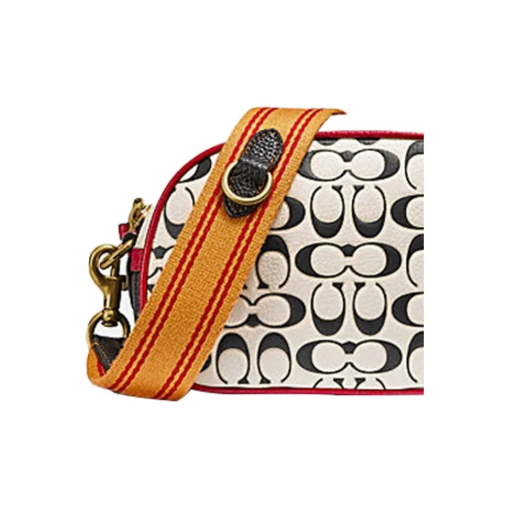 COACH Camera Leather Camera Bag, Crossbody Bag, Shoulder Bag Women's White-4