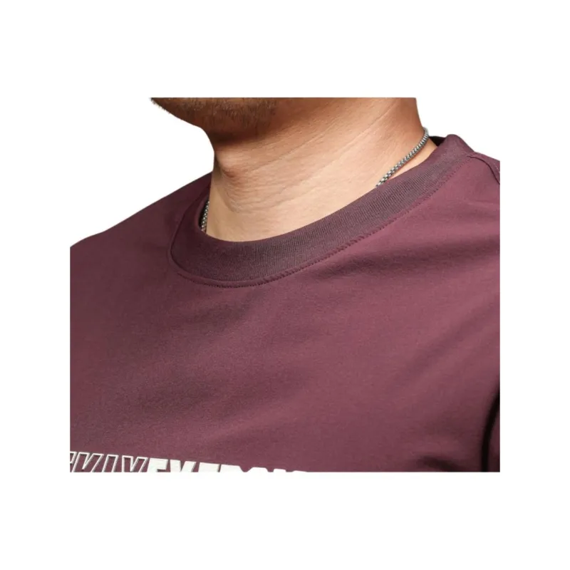 Seasonal Words T Shirts Men Dark Reddish Purple-3