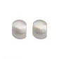 Silver, Titanium Steel Vintage French Matte Brushed, Straight Needle Stud Earrings