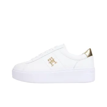 Tommy Hilfiger Trainers Low Top Skateboard Shoes Women's White