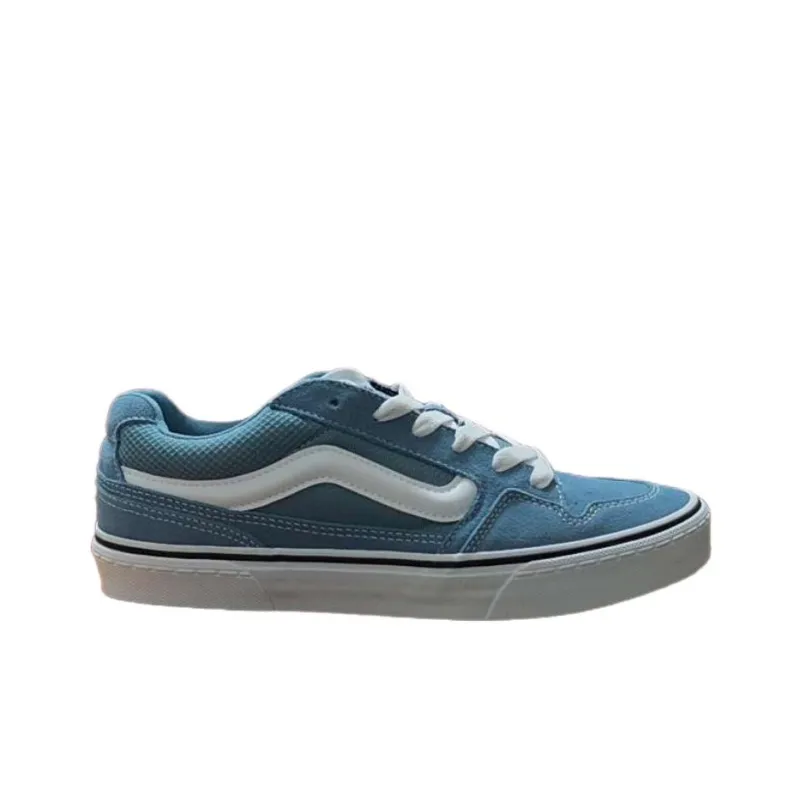 Vans Caldrone Abrasion Resistant Low Top Skateboard Shoes Men's Blue-1