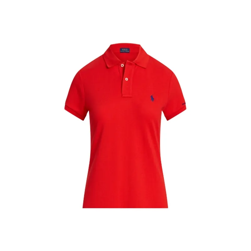 Polo Ralph Lauren Short Sleeved Dress Women's Red-2