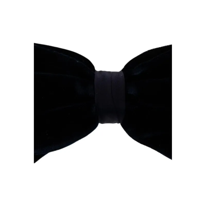 AMANI Velvet Bow Tie Men's Black-1
