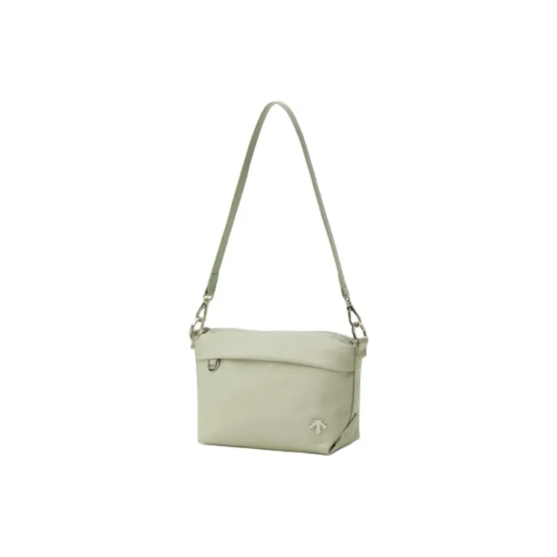 DESCENTE Nylon Crossbody Bag, Shoulder Bag Trumpets Women's Light Green/Black-2