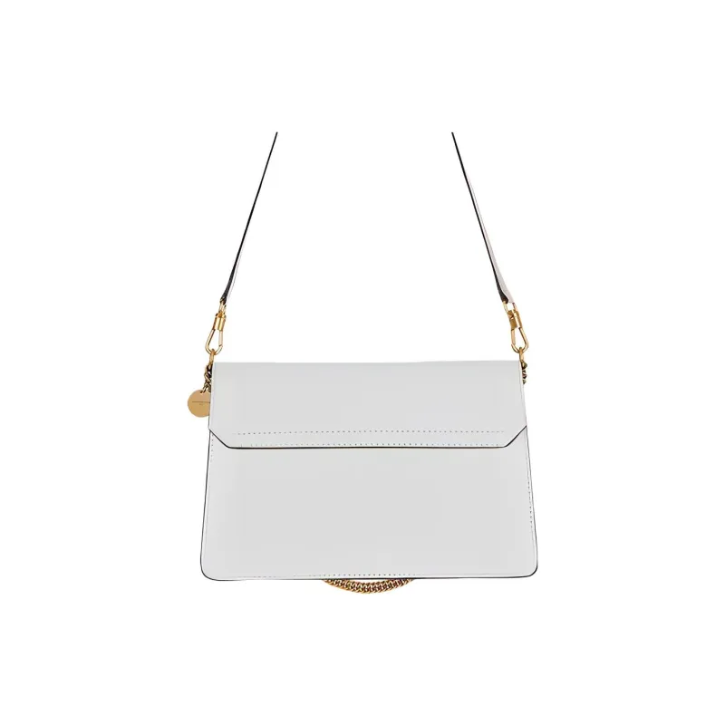 GIVENCHY GV3 Series Cow Leather Shoulder Bag, Crossbody Bag Medium Size Women's White & Camel-8