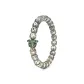 9*8 Icy Clear with Semi-Precious Stones+Bronze Gold Black Obsidian