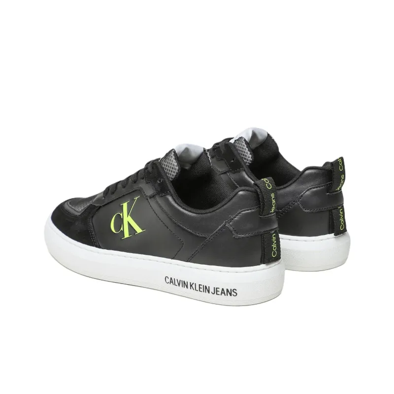 CKJ CALVIN KLEIN JEANS Low Top Skateboard Shoes Men's Black-3