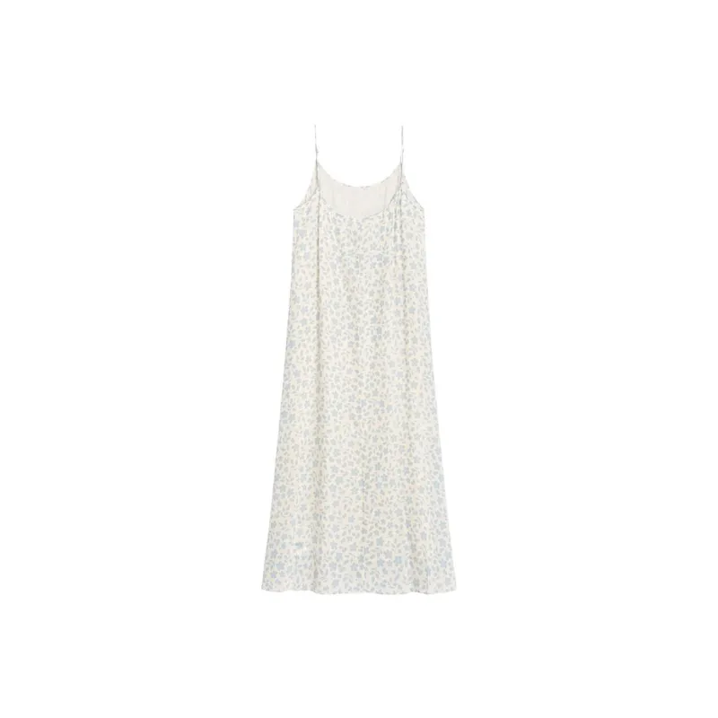 Fragment Slip Dresses Women's Blue White-1