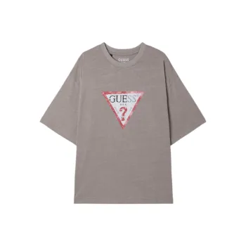 GUESS T Shirts Unisex Brown