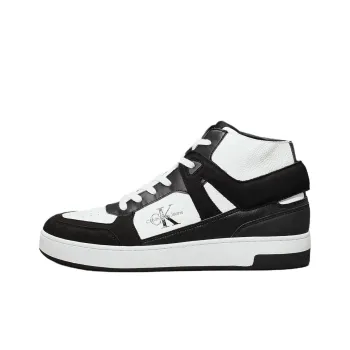 CKJ CALVIN KLEIN JEANS Mid Top Skateboard Shoes Men's Black