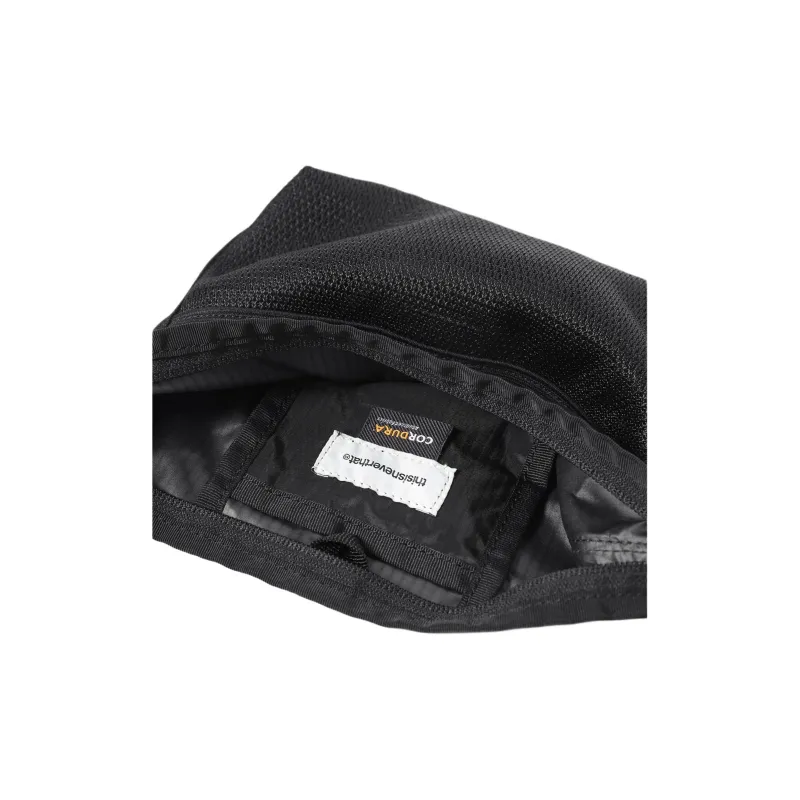 Thisisneverthat Nylon Crossbody Bag, Shoulder Bag Mini Unisex Black-2