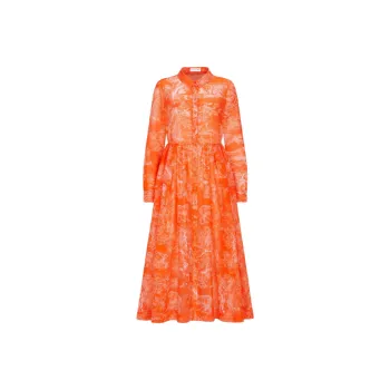 DIOR Long-Sleeved Dresses Women's Orange