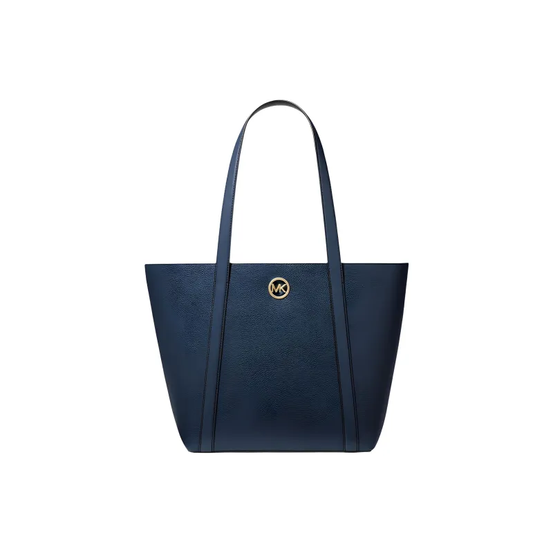 MICHAEL KORS Cow Leather And Artificial Leather Tote Bag, Shopping Bag, Shoulder Bag Women's Marine Blue-0