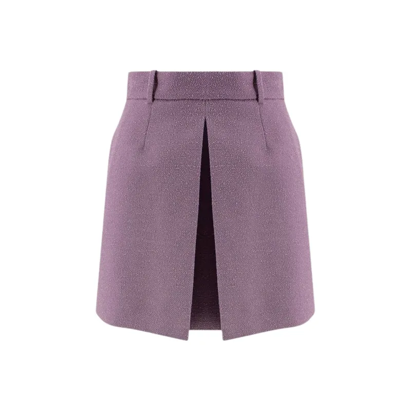 DIOR Casual Short Skirts Women's Purple-0