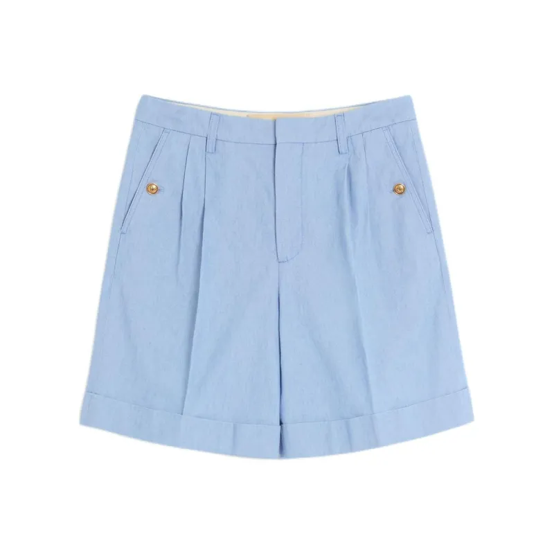 Valentino SS25 Denim Shorts Men's Blue-0