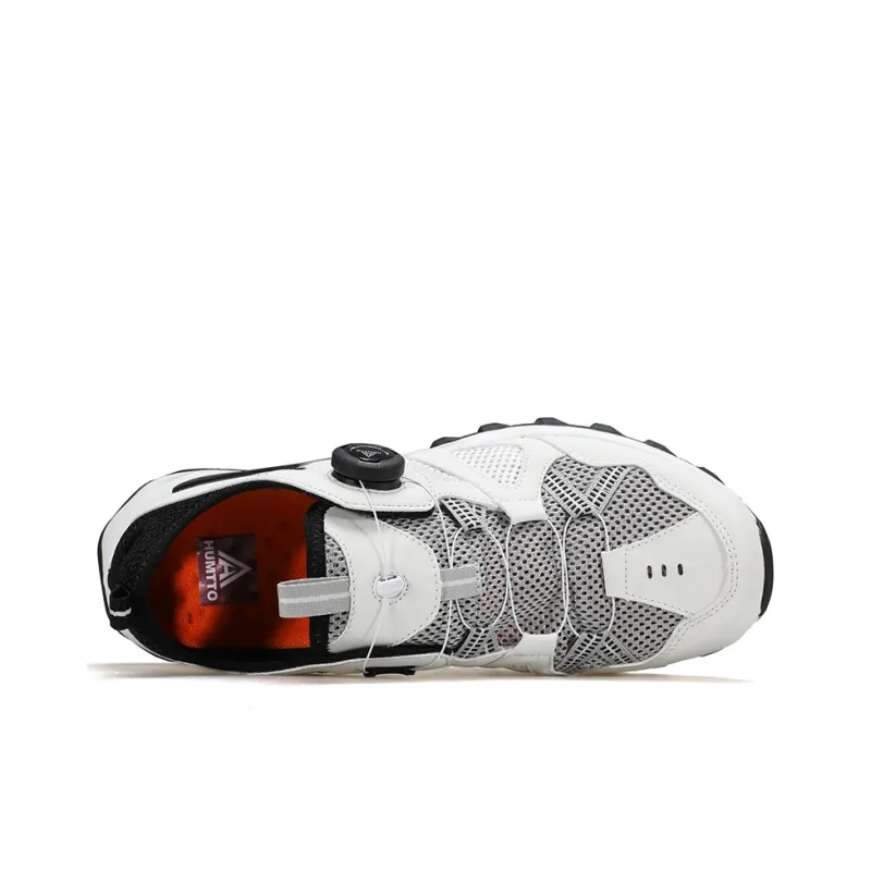 HUMTTO Wrapping, Wear Resistant And Non Slip River Trekking Shoes Men's White Black-2