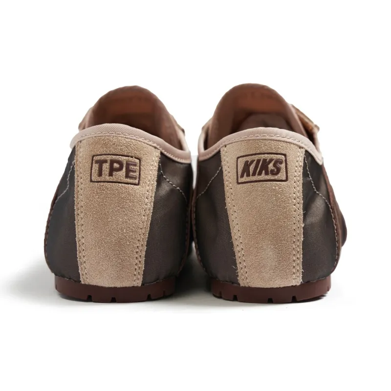 KIKS x MINNETONKA Collaboration MS70 Thin Sole Shoes Low Top Casual Shoes Women's Taipei Milk Tea-3