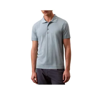 Calvin Klein Polo Shirts Men Blue Gray
