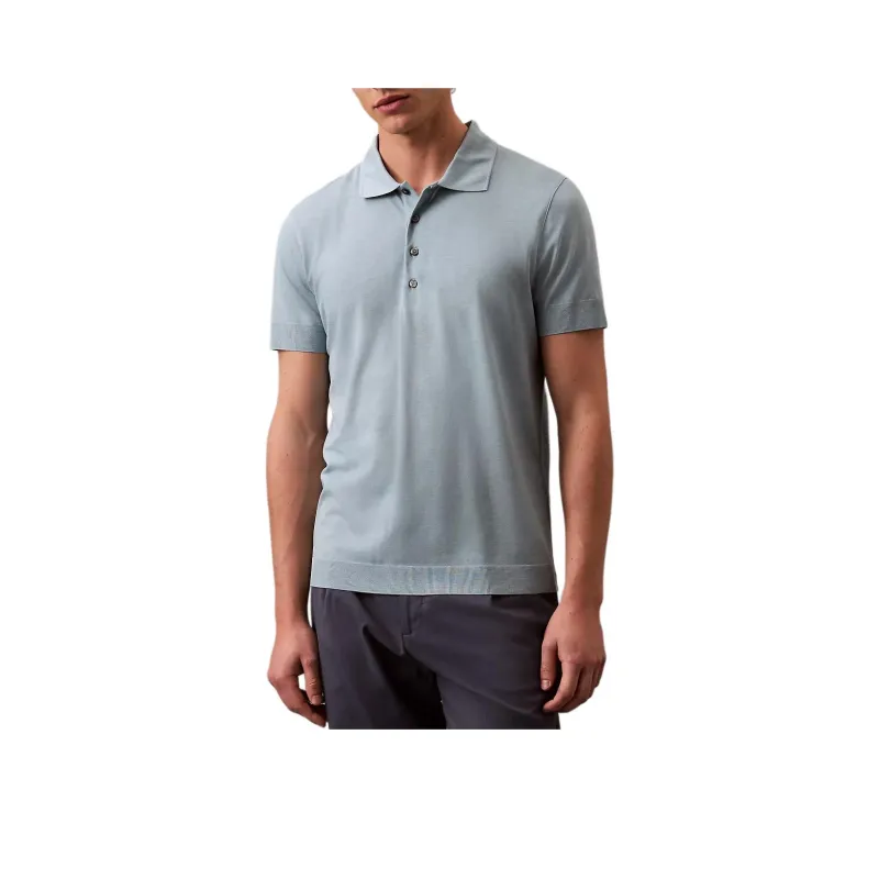 Calvin Klein Polo Shirts Men Blue Gray-0