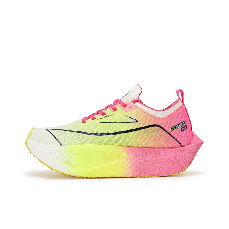 PCSC Cushioned Slip-Resistant Abrasion-Resistant Breathable Low-Top Running Shoes Men's Pink Purple Mismatched-1