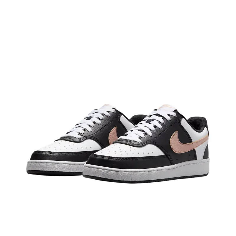 Nike Court Vision Coverage Low Top Skateboard Shoes Women's Black-2