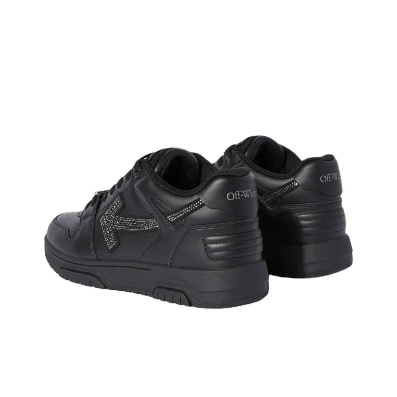 OFF WHITE Out Of Office Low Top Skateboard Shoes Men's Black-3