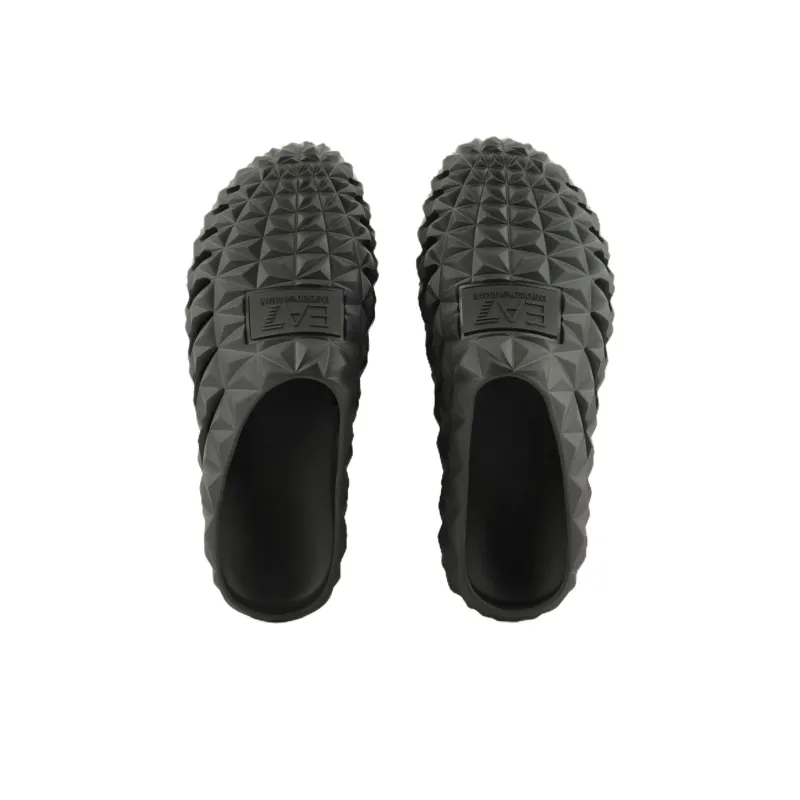 EMPORIO ARMANI EA7 Closed Toe Slippers Men's Black-3