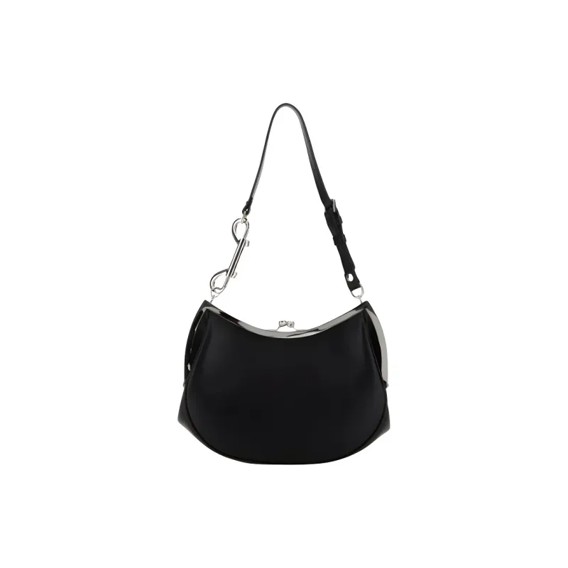 Vivienne Westwood Leather Crossbody Bag, Shoulder Bag Regular Women's Black-1