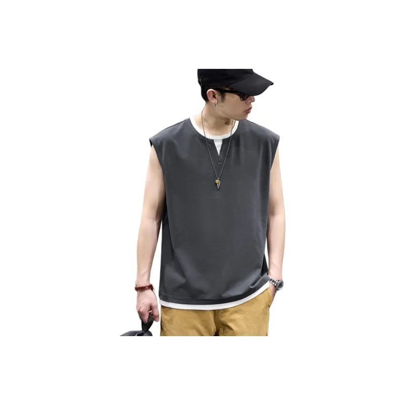 BUYDAUL Sleeveless T Shirt Men's-0