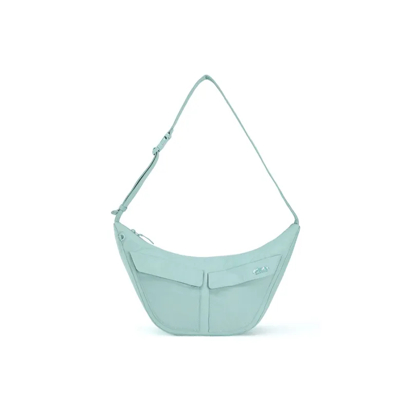 FILA MAISON KITSUNÉ Fabric Crossbody Bag, Shoulder Bag Women's Dusty Blue-0