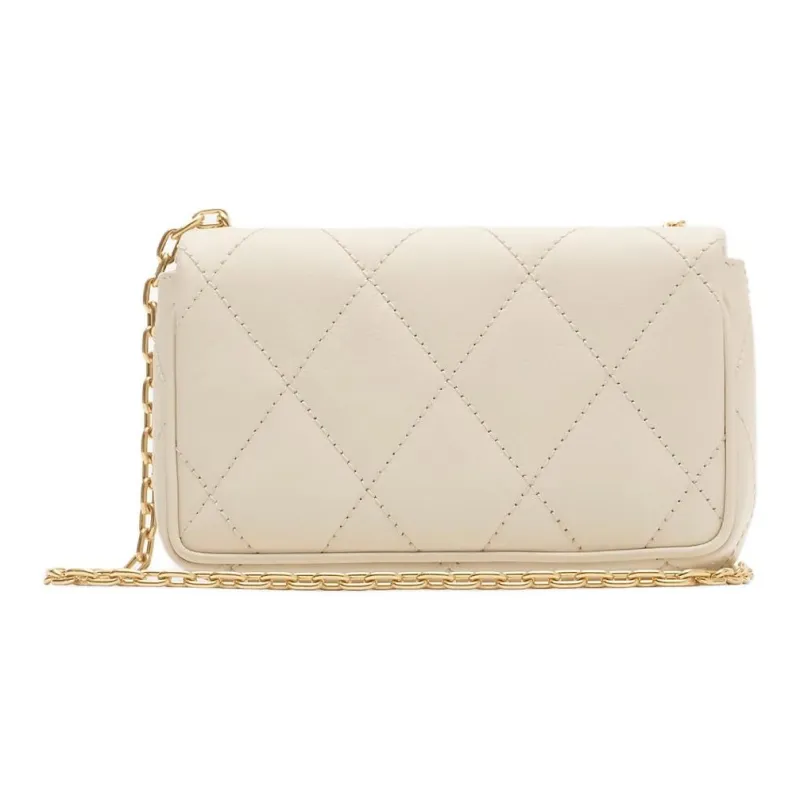Burberry Calfskin Shoulder Bag, Crossbody Bag Mini Women's White-2