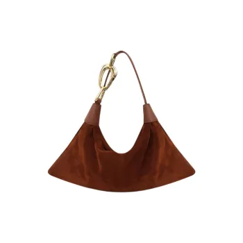 Zimmermann Leather Hobo Bag, One Shoulder Handbag Trumpets Women's Tan