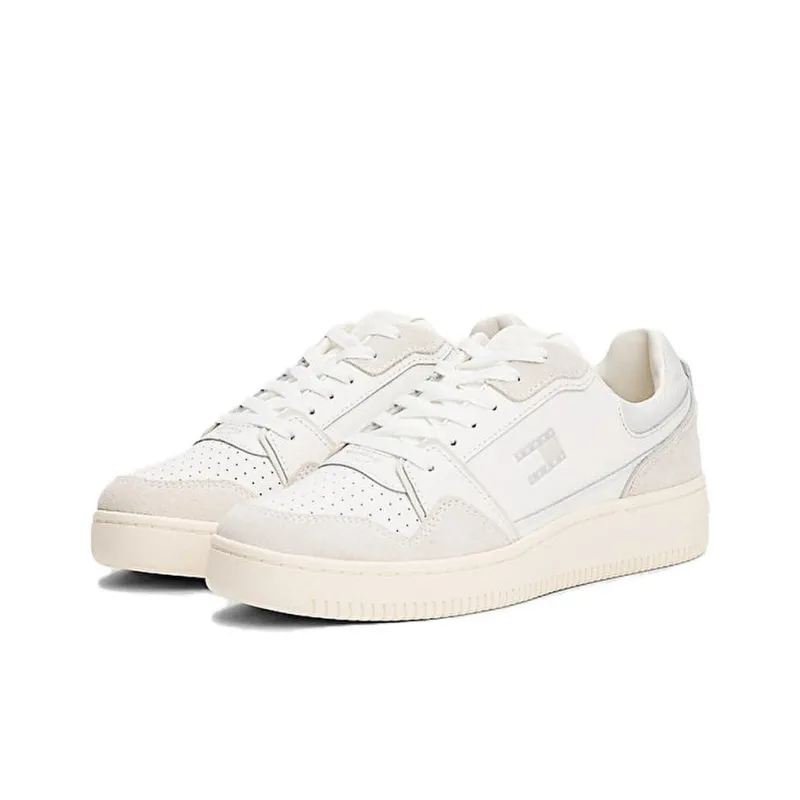 Tommy Hilfiger TJW Low Top Vintage Basketball Shoes Women's White Gray-2