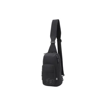 KOLON SPORT Polyester One Shoulder Crossbody Sling Bags Regular Unisex Black