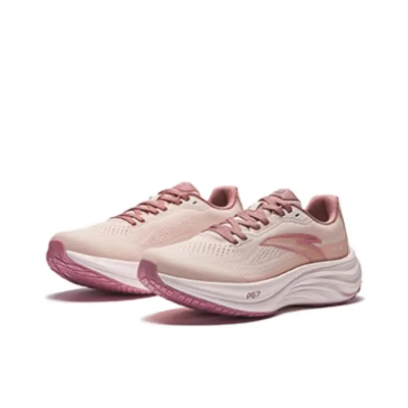 Anta Travel Step 1.5 Slip Resistant, Abrasion Resistant, Breathable Low Top Casual Sprint Running Shoes Women's Pink-1