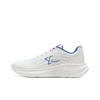 XTEP Cushioning And Breathable Low Top Casual City Commute Running Shoes Men's White Blue