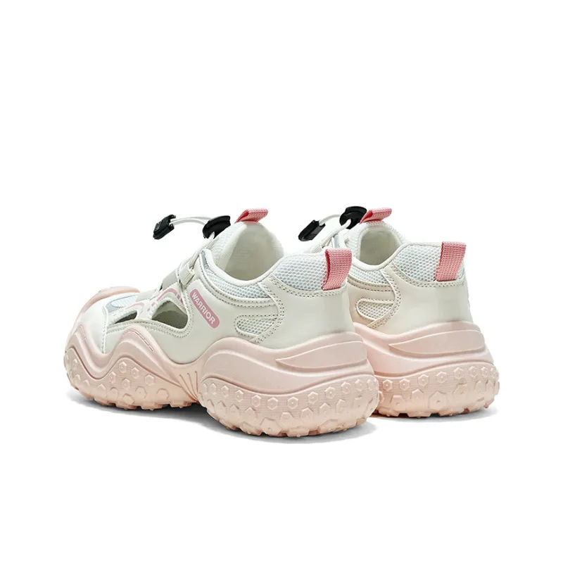Warrior Abrasion Resistant Breathable Slip Resistant Low Top Casual Shoes Women's Beige Pink-3