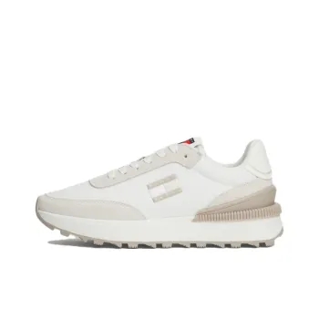 Tommy Hilfiger Trainers Abrasion Resistant Slip Resistant Low Top Casual Running Shoes Women's White Gray