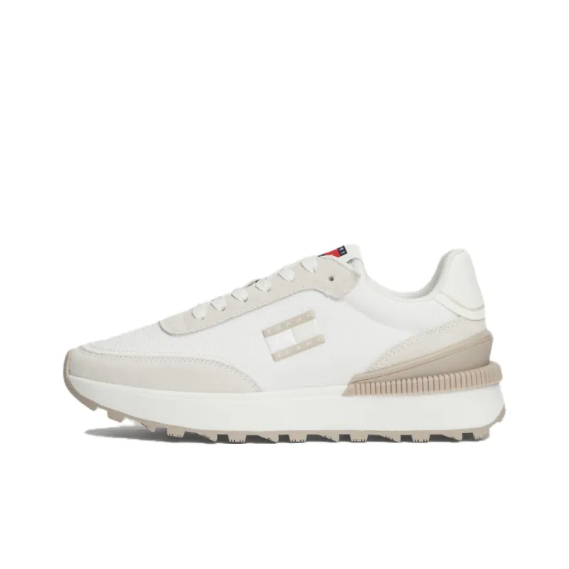 Tommy Hilfiger Trainers Abrasion Resistant Slip Resistant Low Top Casual Running Shoes Women's White Gray-0