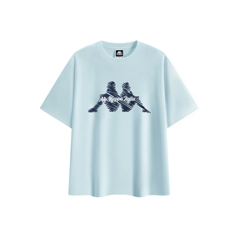 Kappa T Shirts Unisex Sea Salt Blue 8152 L-0